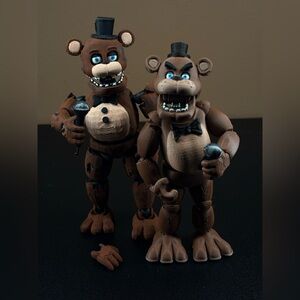 Fnaf movie Freddy and withered Freddy articulated 3d prints